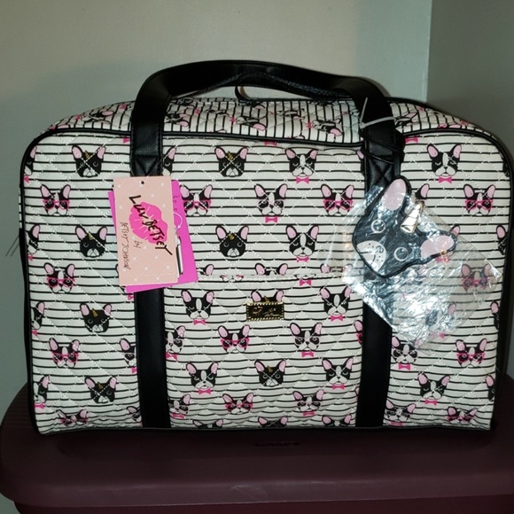 Betsey Johnson Handbags - Betsey Johnson Quilted Dog Weekender Bag